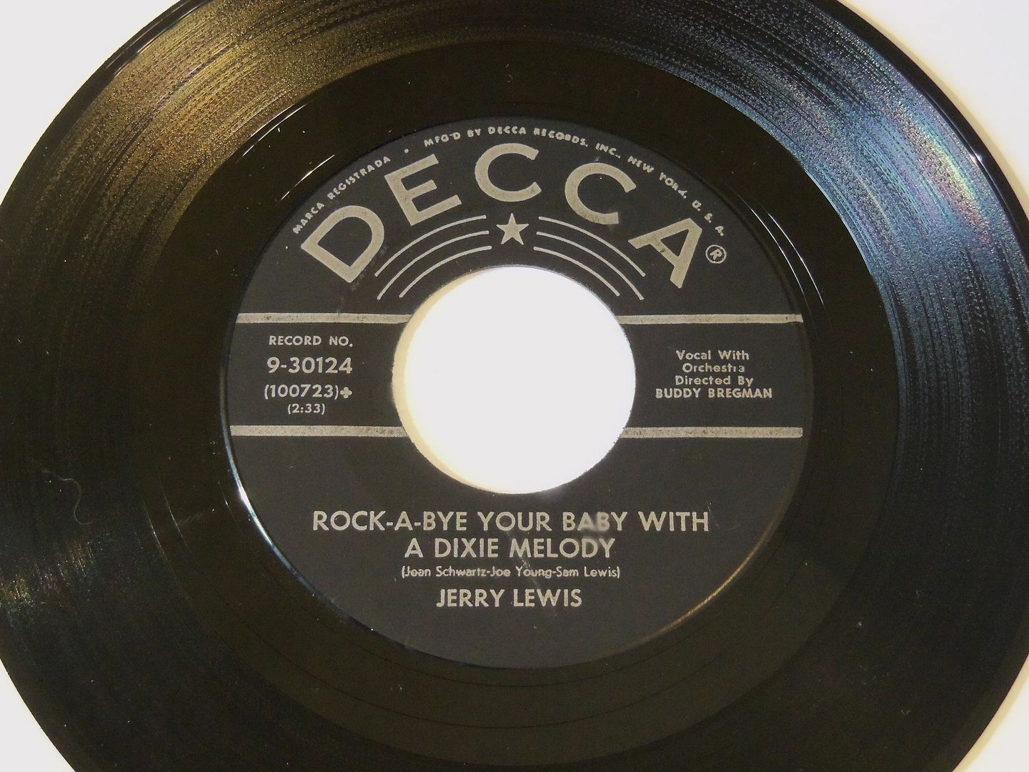 Jerry Lewis - Rock-a-bye Your Baby With A Dixie Melody / Come Rain Or Come Shine