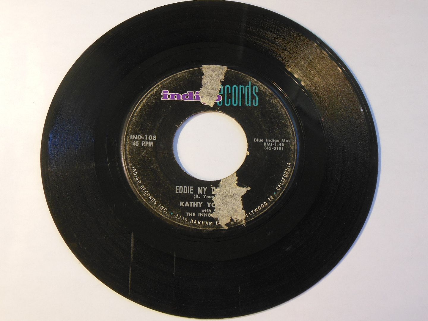 Kathy Young With Innocents - A Thousand Stars / Eddie My Darling Record