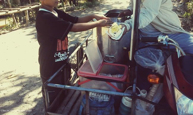 my nephew buying dirty ice cream