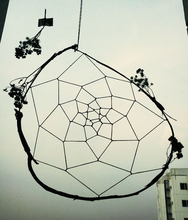 DIY natural style dreamcatcher