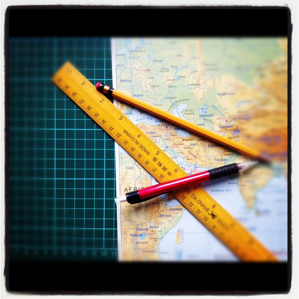Map paper craft (c) heyladyspring.com