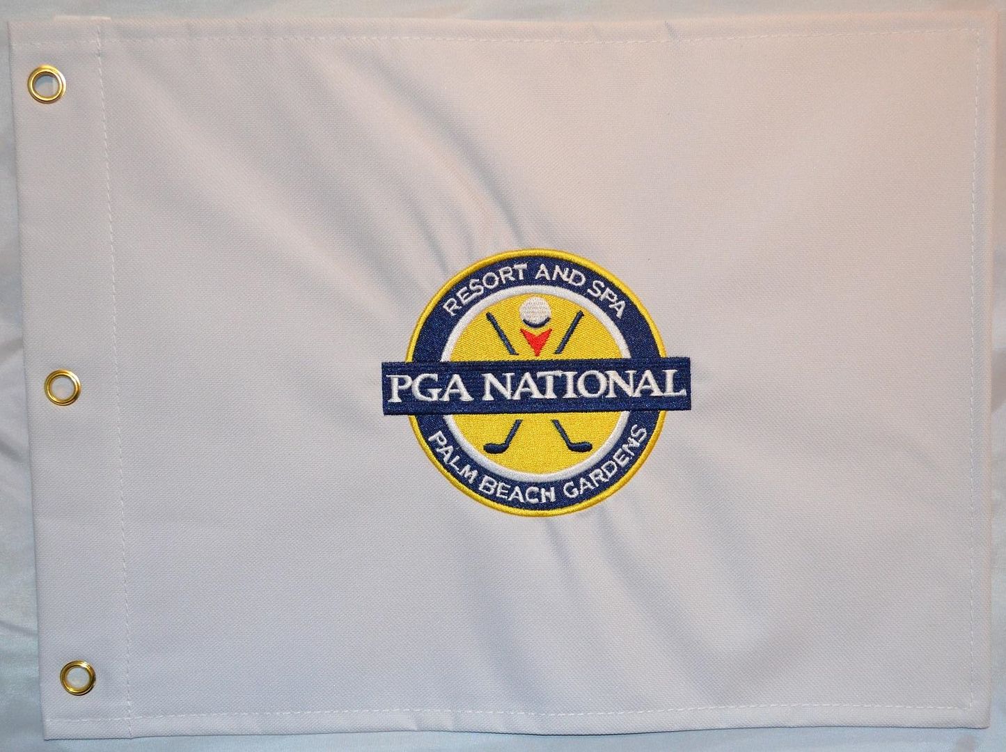 PGA NATIONAL GOLF CLUB Canvas Embroidered Golf FLAG