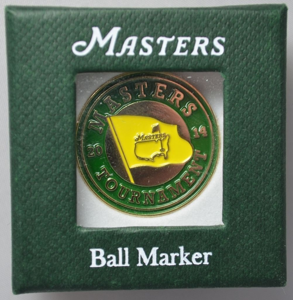 2014 Masters GOLF BALL MARK Marker from AUGUSTA (IN BOX) eBay