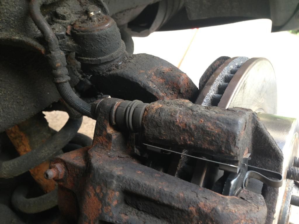 Brake caliper bracket slider seized Dakota Forumz