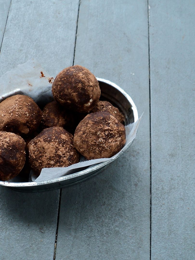 leaves and flours vegan chocolate peanut butter truffles