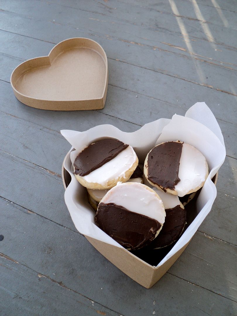 leaves and flours vegan black and white cookies