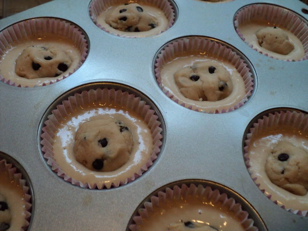 vegan chocolate chip cookie dough cupcakes