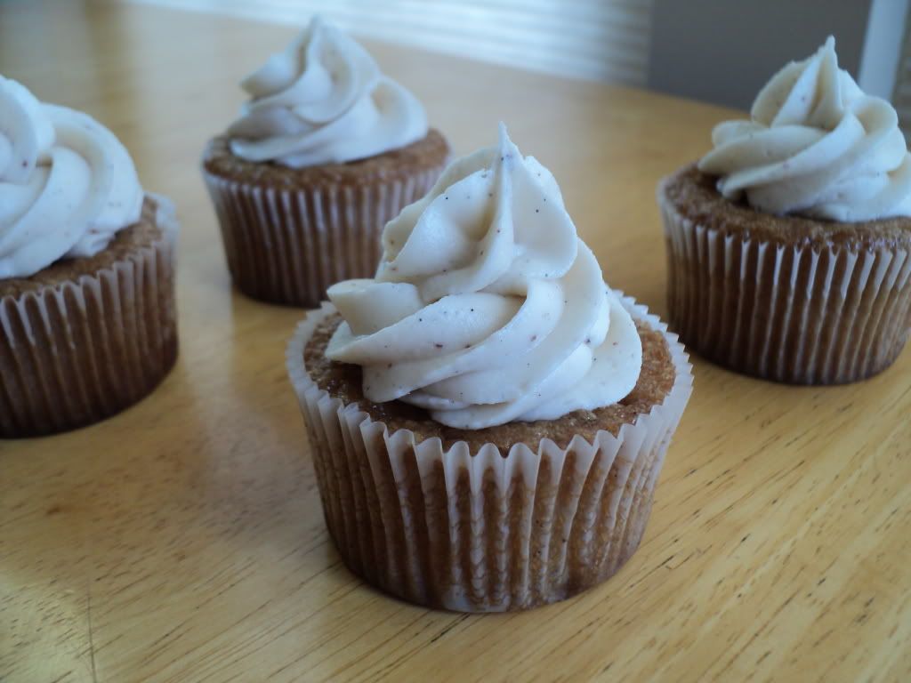 leaves and flours coconut nog cupcakes