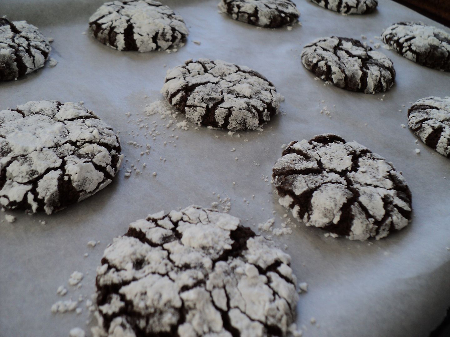 leaves and flours vegan chocolate crinkle cookies