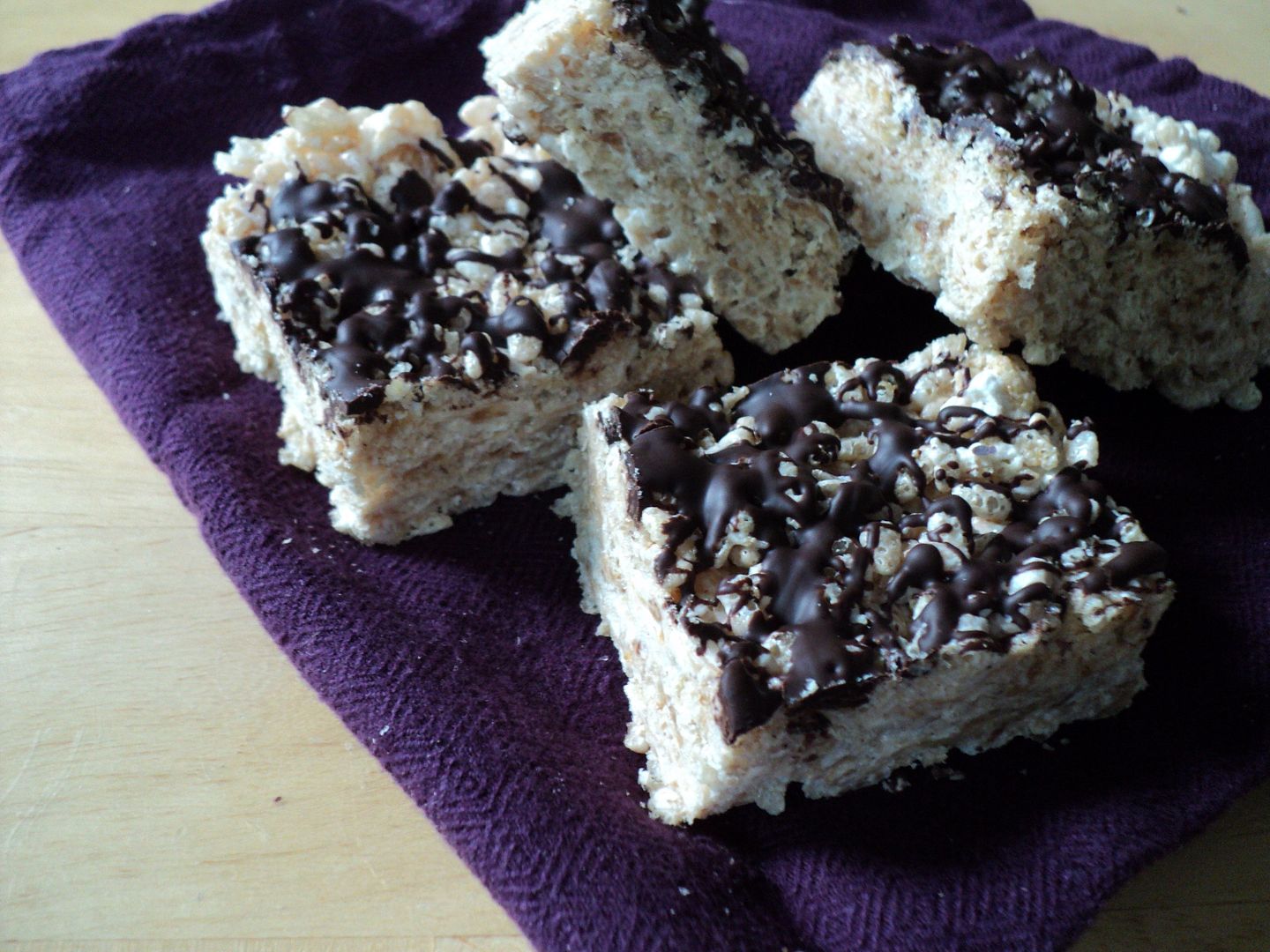 leaves and flours vegan rice crispy treats