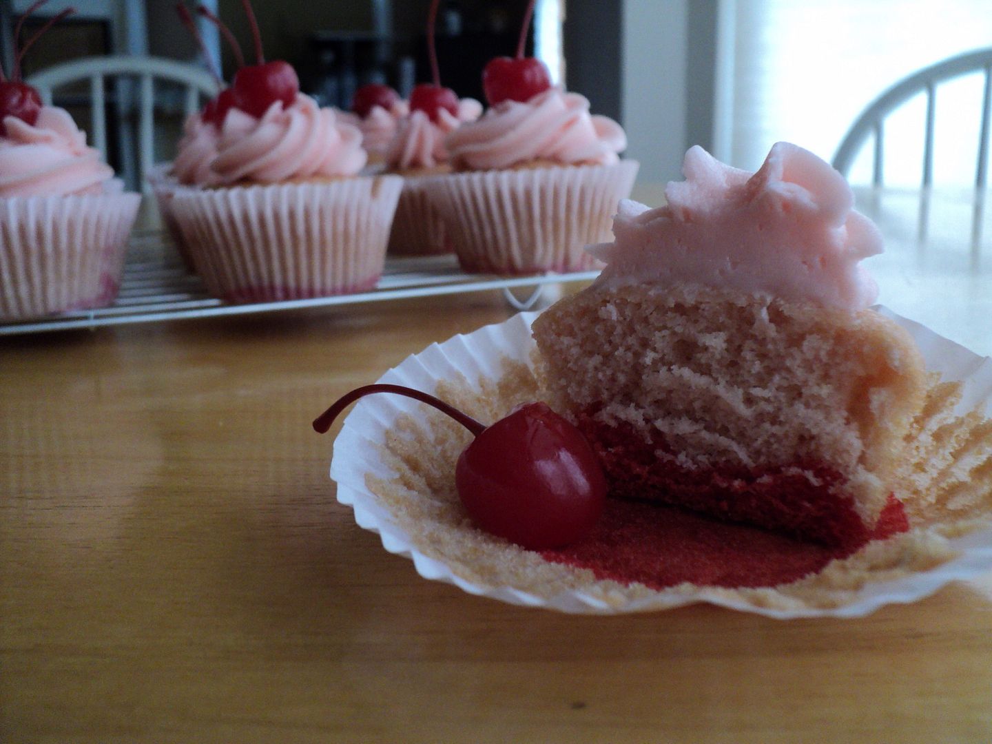 leaves and flours vegan shirley temple cupcakes