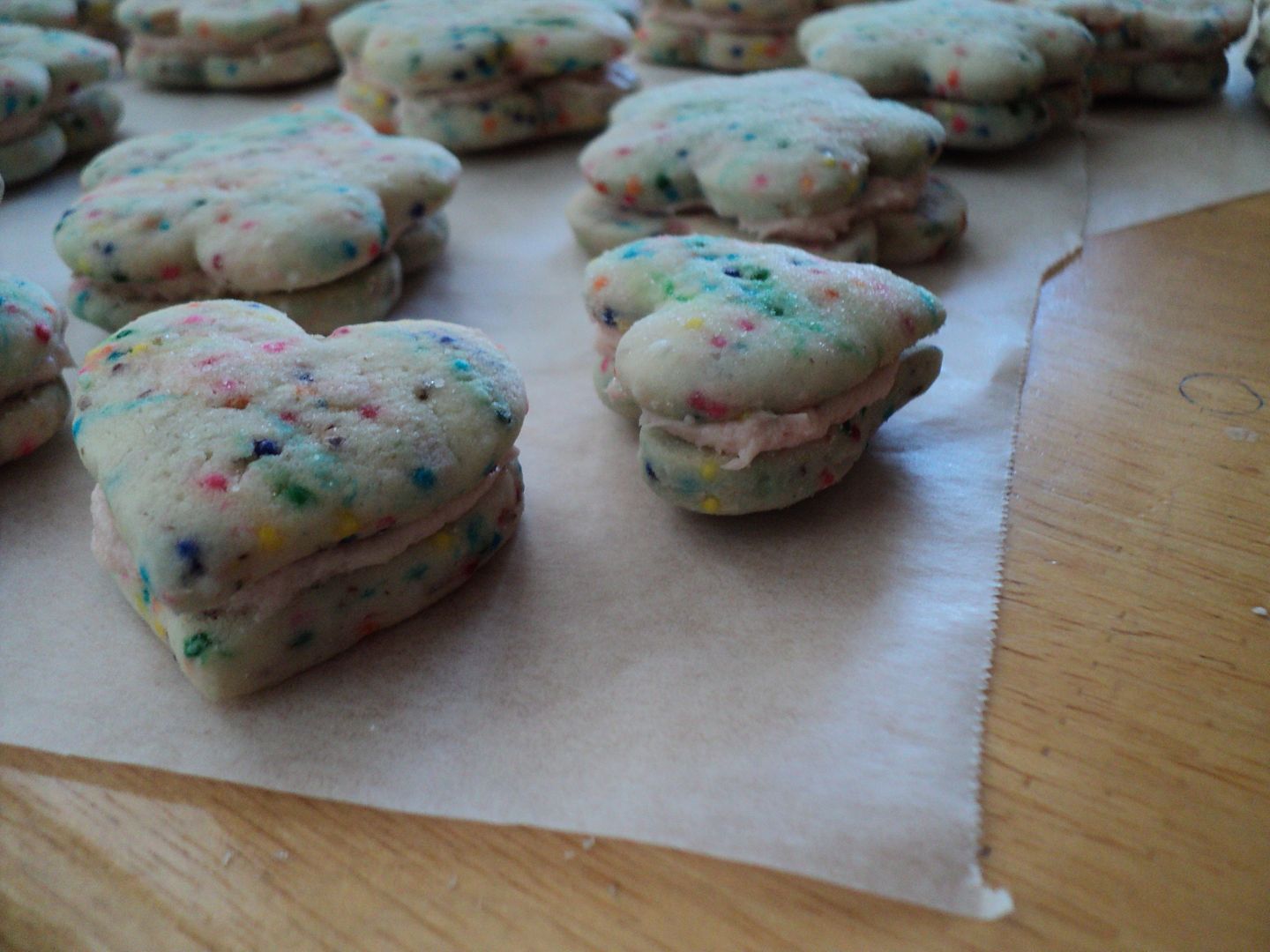 leaves and flours vegan confetti cookies