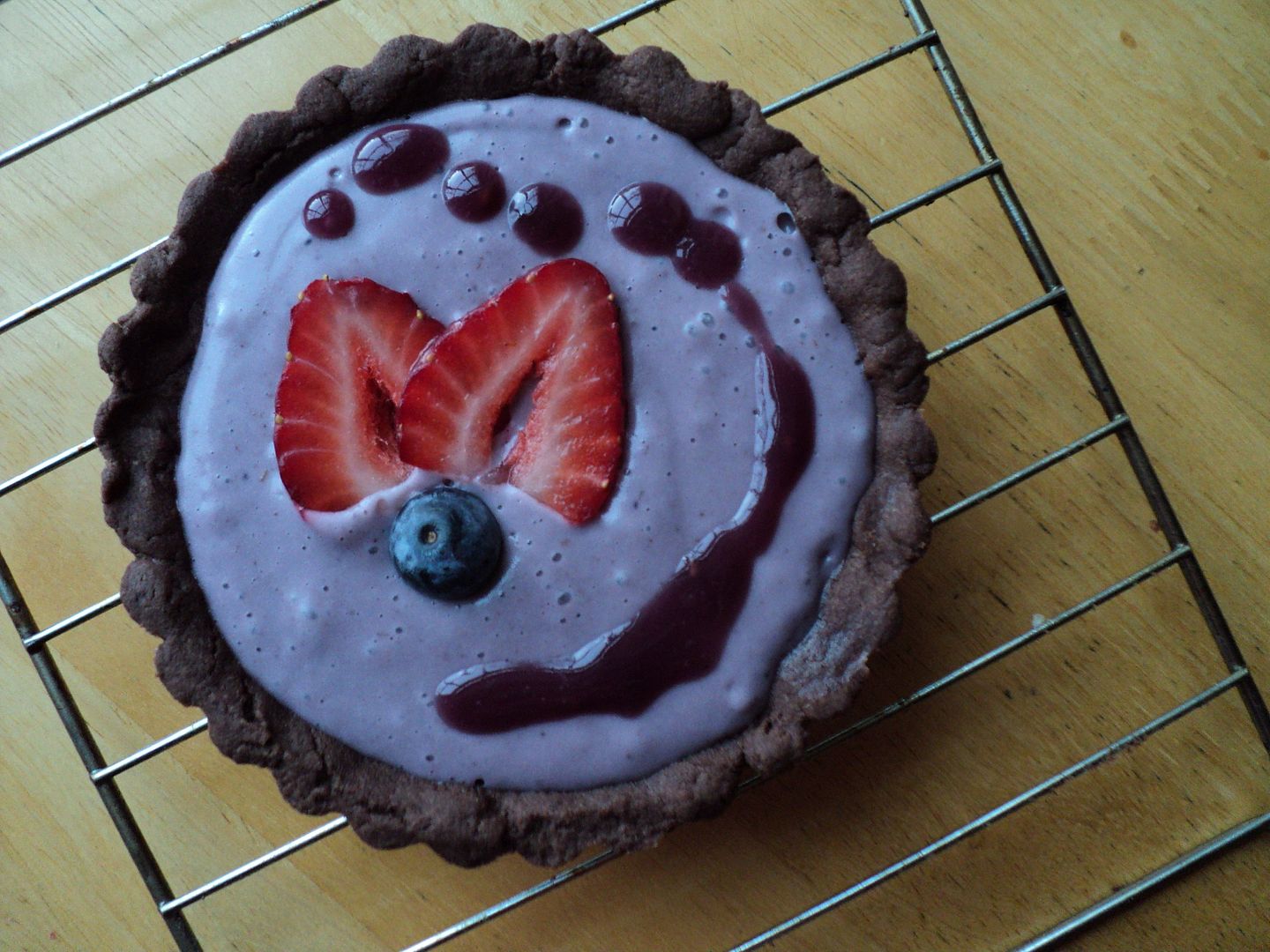 leaves and flours vegan chocolate berry tarts