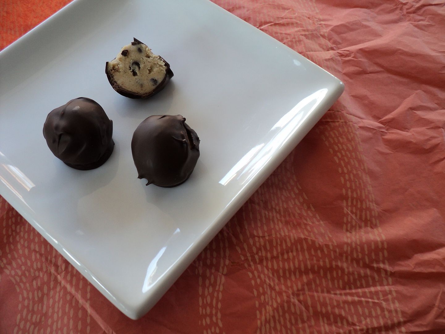 leaves and flours vegan cookie dough truffles