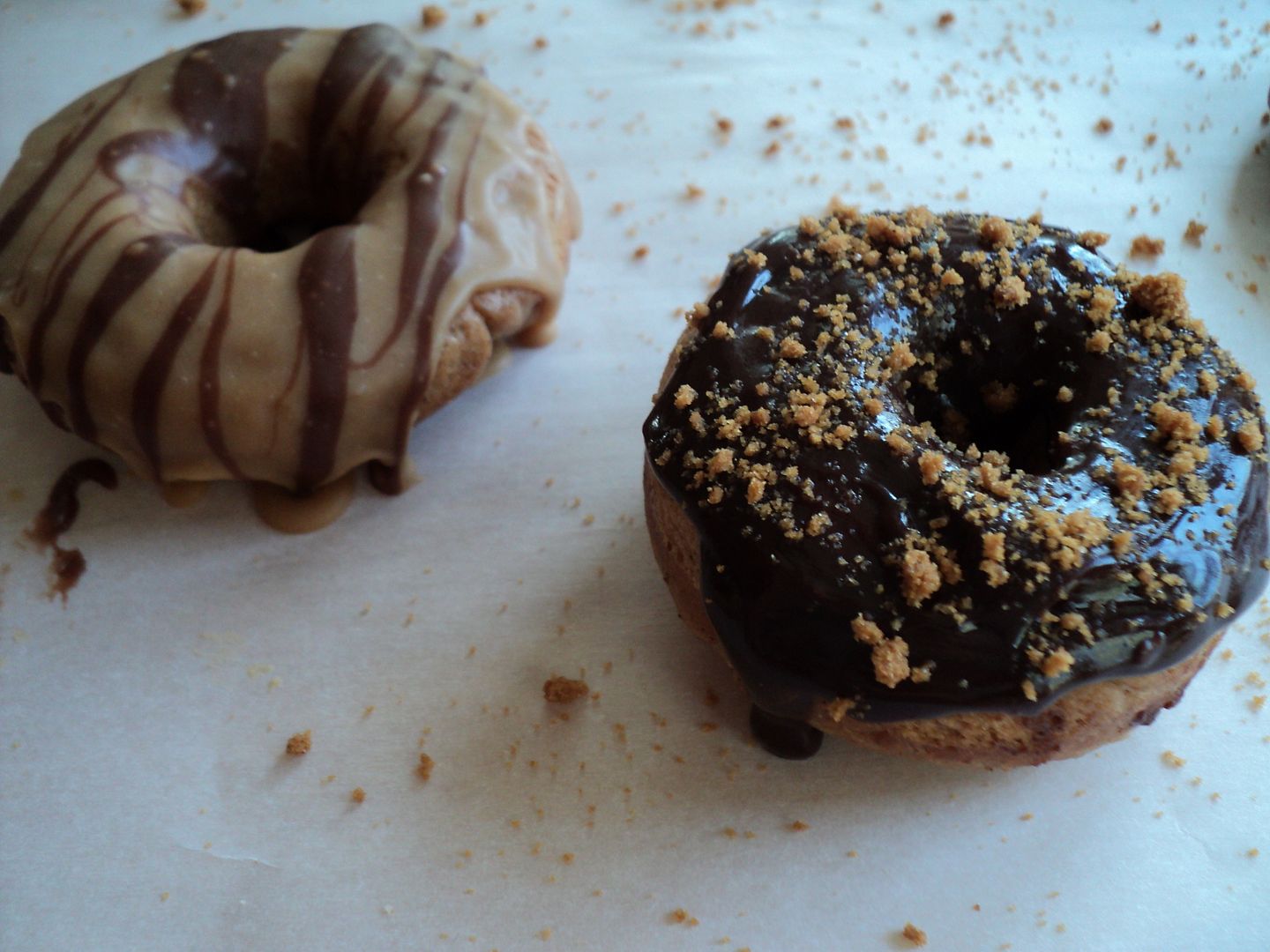 leaves and flours vegan baked speculoos cookie butter donuts