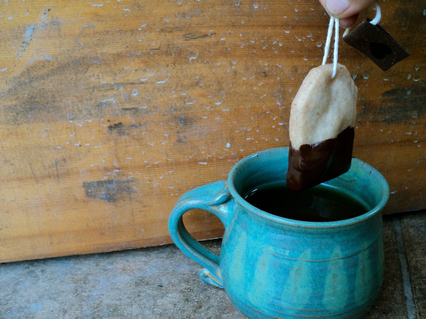 leaves and flours vegan chai shortbread tea bag cookies