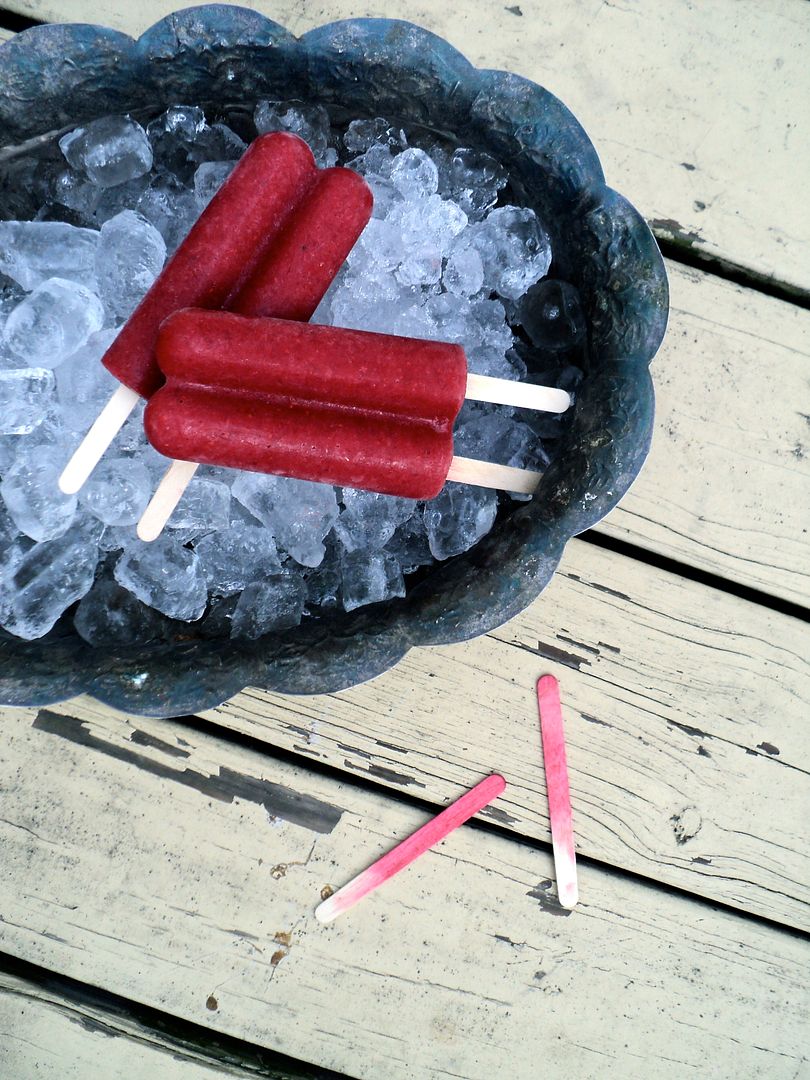 leaves and flours vegan raspberry popsicles ice pops