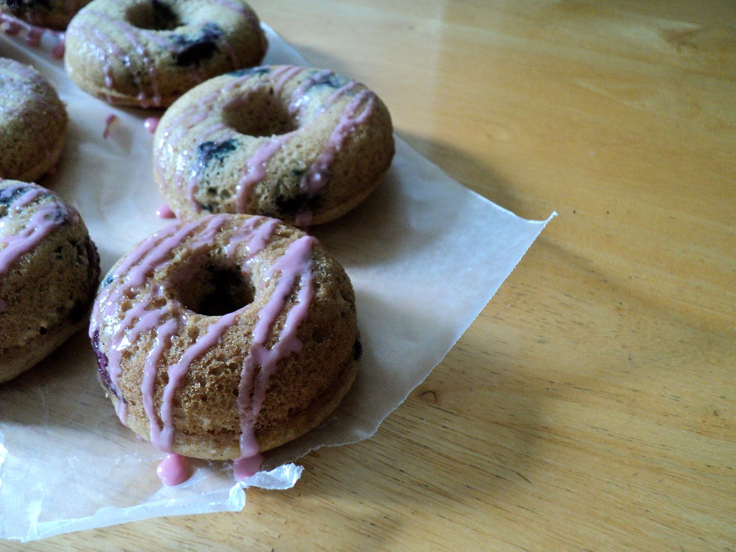 leaves and flours vegan baked blueberry cake donut