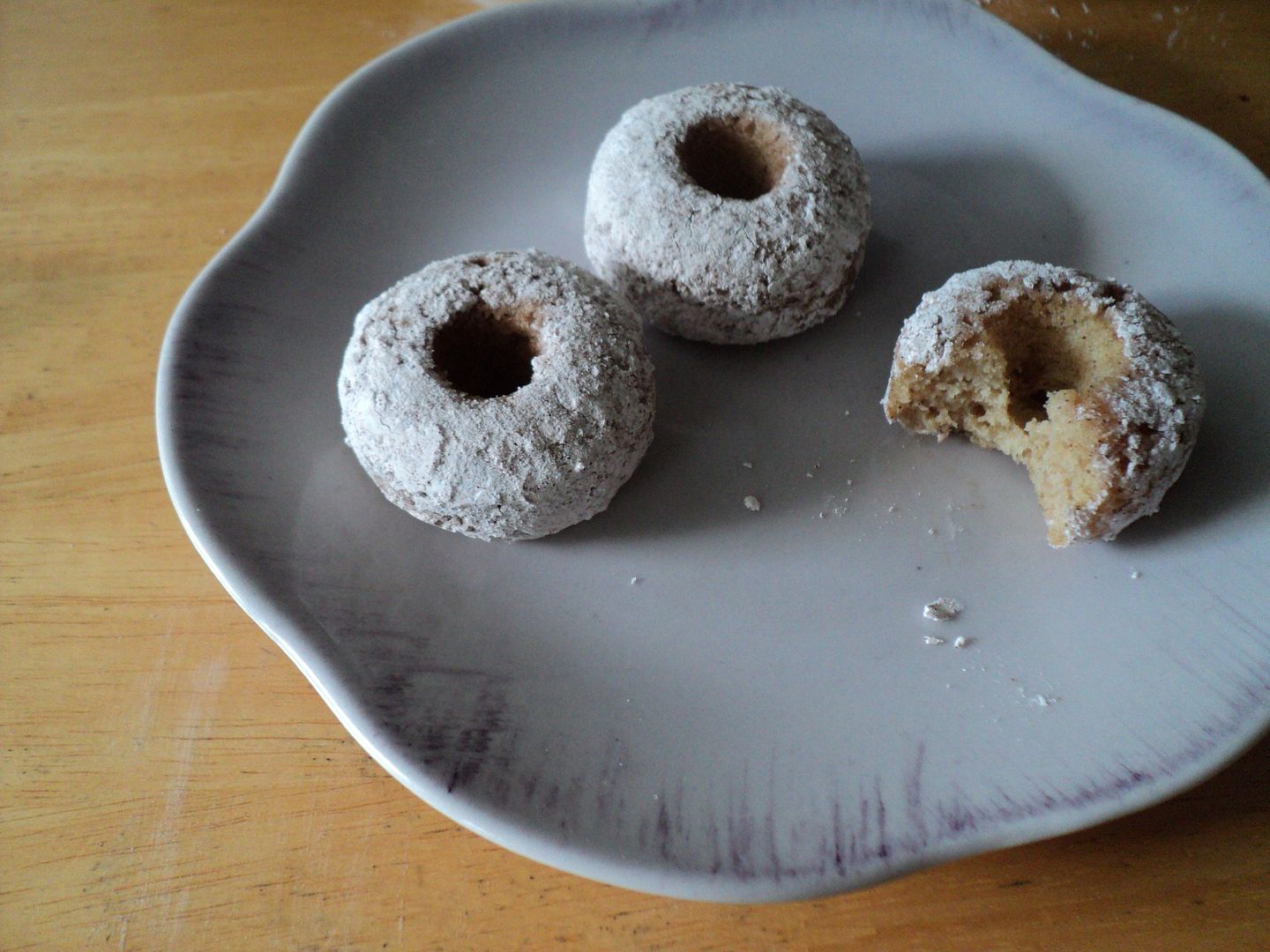 leaves and flours vegan baked blueberry cake donut