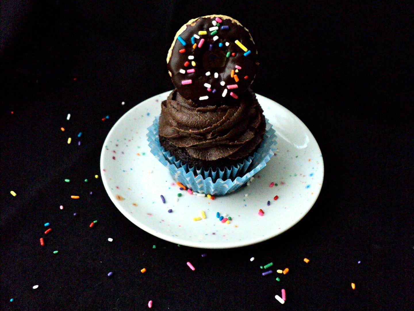 leaves and flours vegan chocolate coffee donut cupcakes breakfast of champions