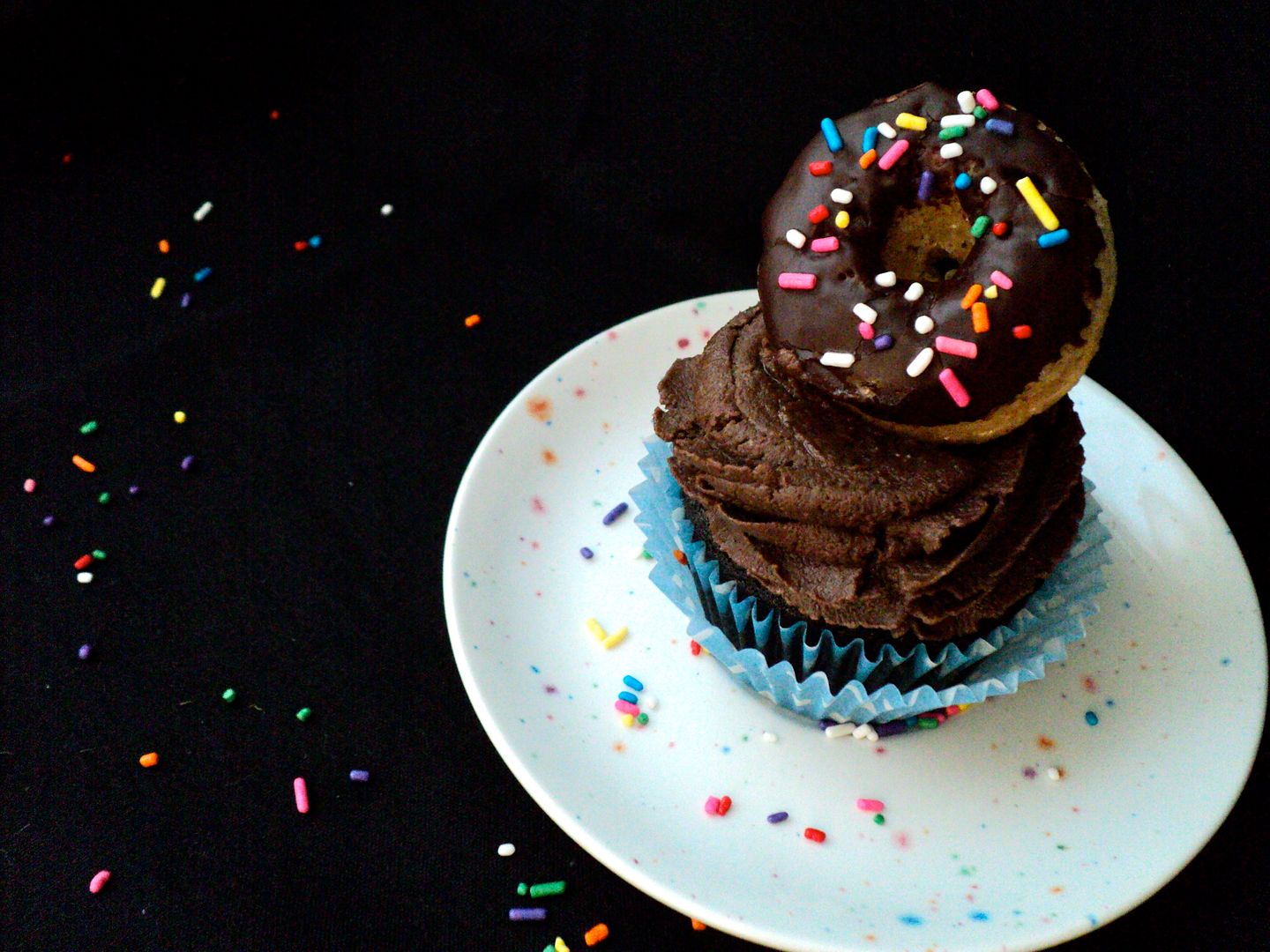 leaves and flours vegan chocolate coffee donut cupcakes breakfast of champions