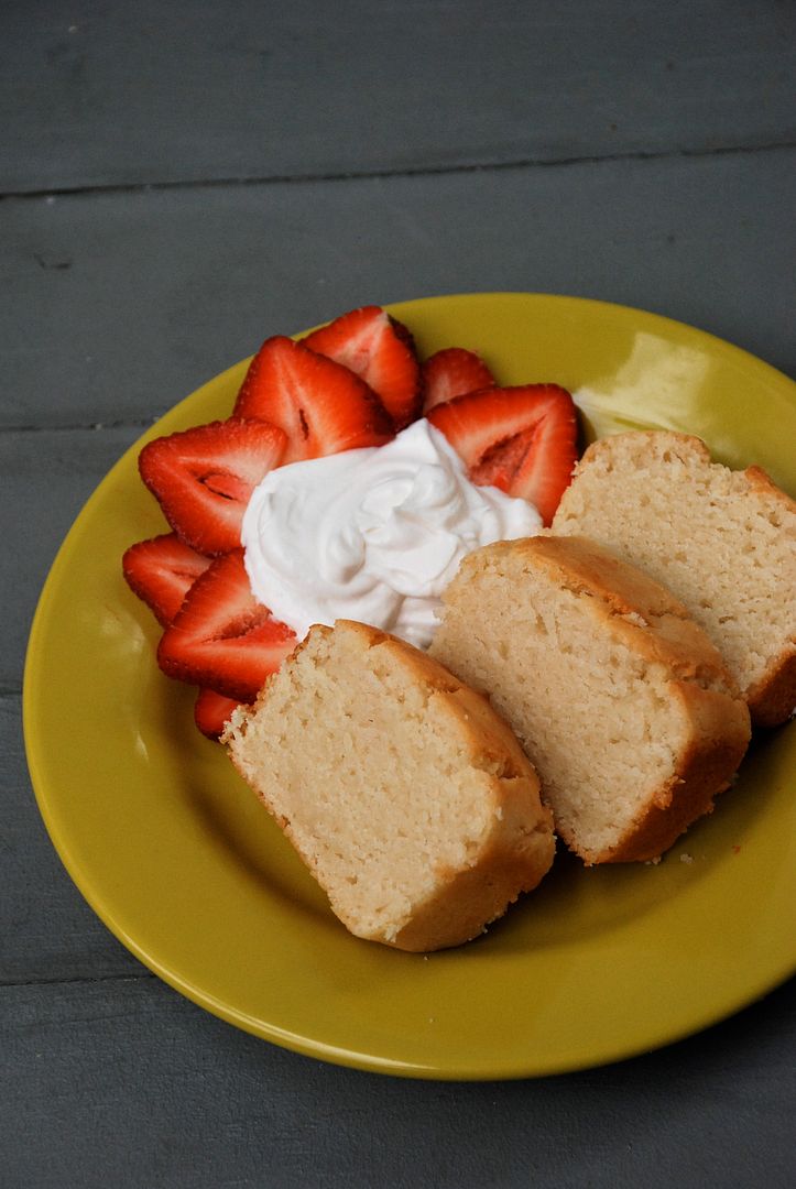 leaves and flours vegan almond vanilla strawberry pound cake