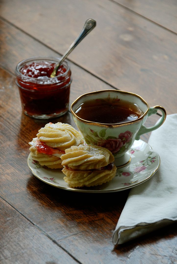 leaves and flours vegan Viennese Whirls