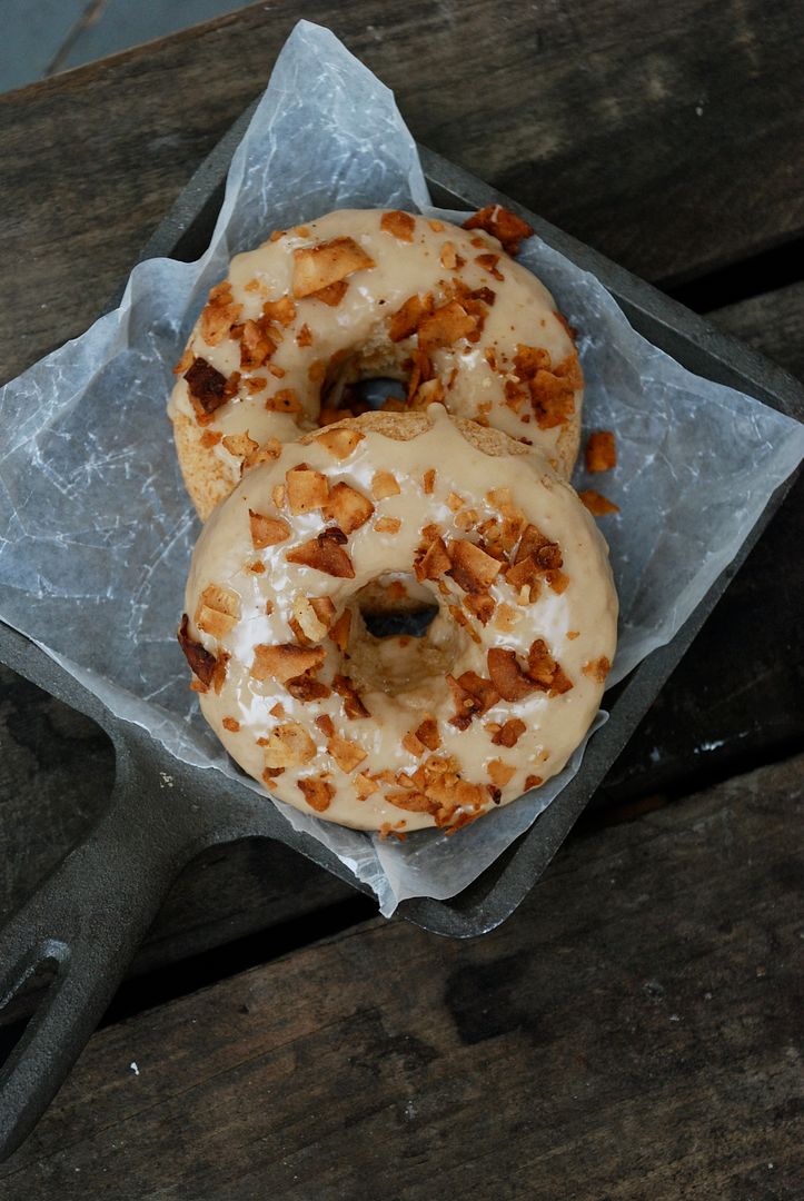 leaves and flours vegan gluten free maple bacon donuts
