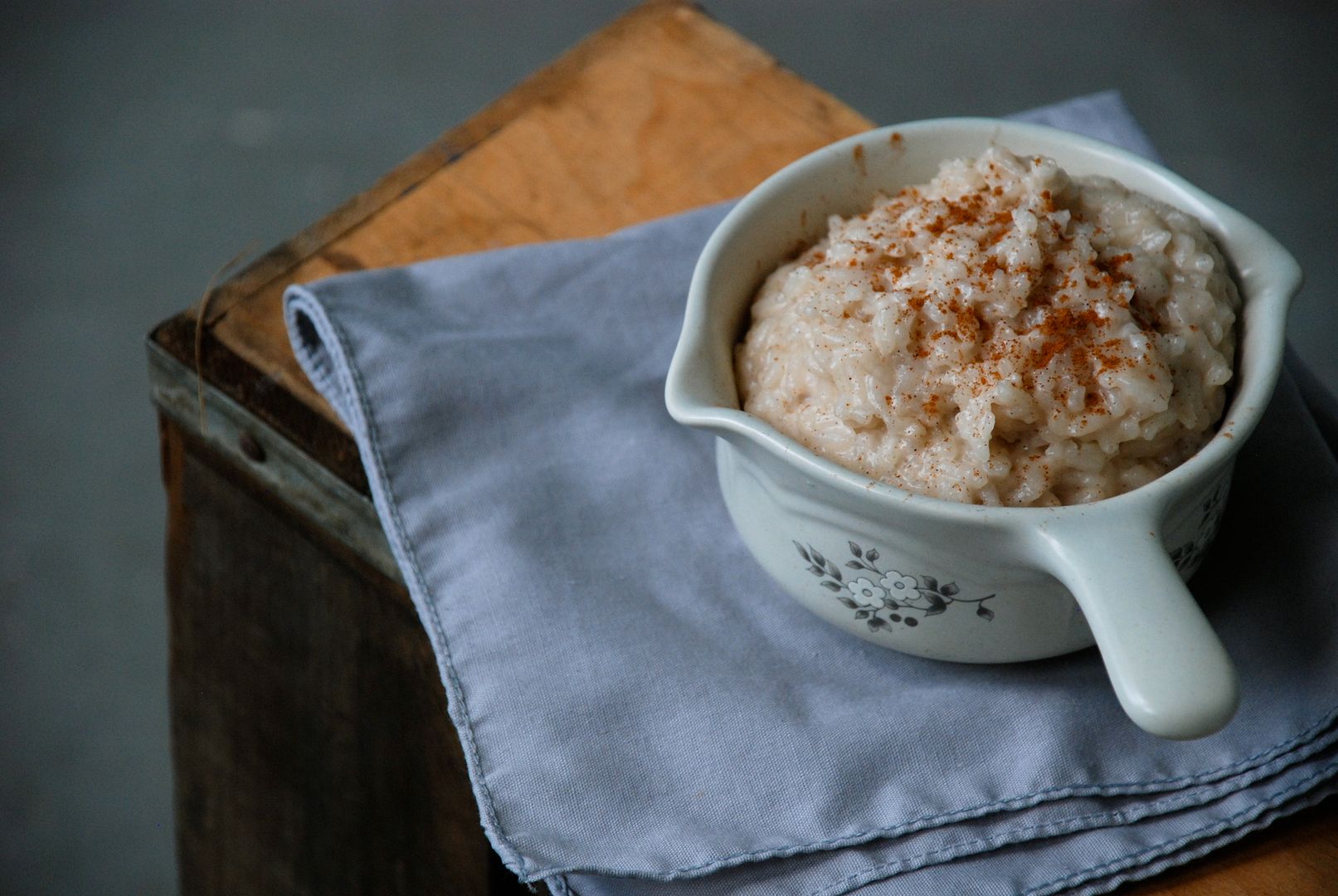 leaves and flours vegan Rice Pudding