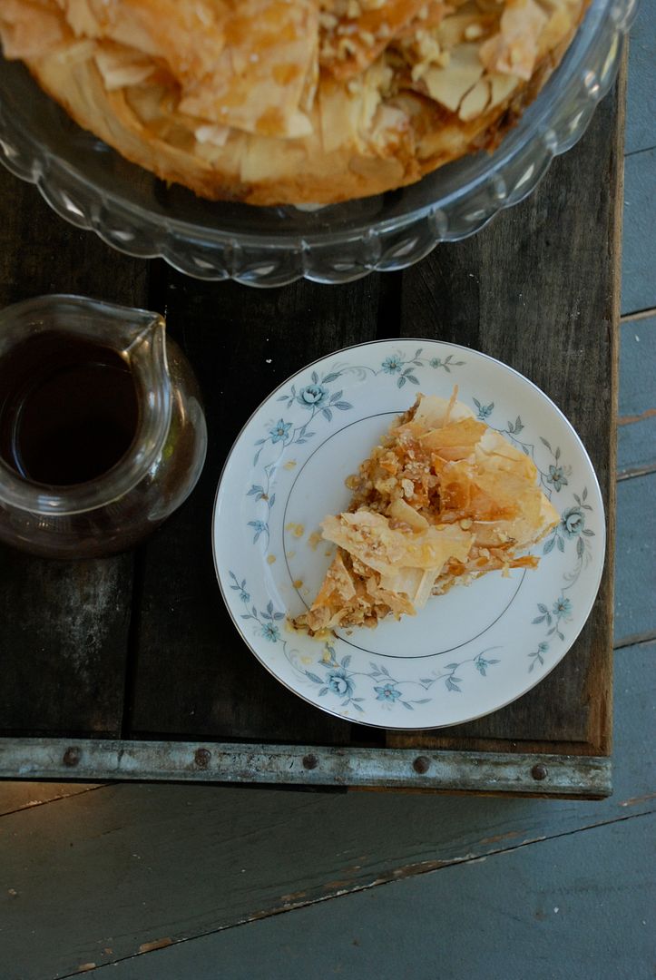 leaves and flours vegan Baklava Cheesecake