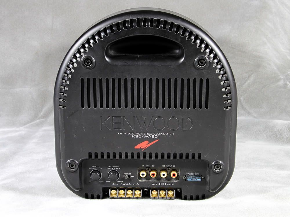 KENWOOD KSCWA801 Powered Subwoofer 8" Sub eBay