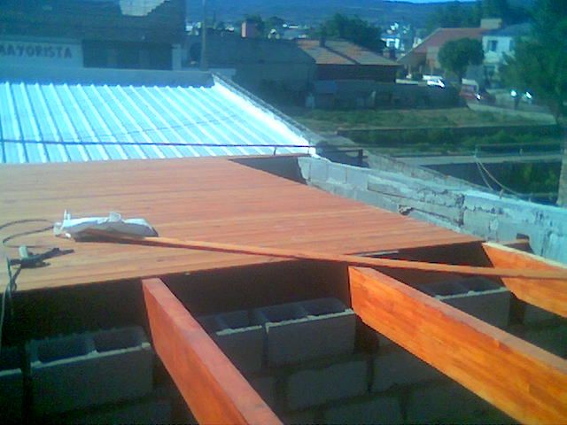 Techo de chapas a 1 agua (parte 1) taringa! Como bajar un techo con madera