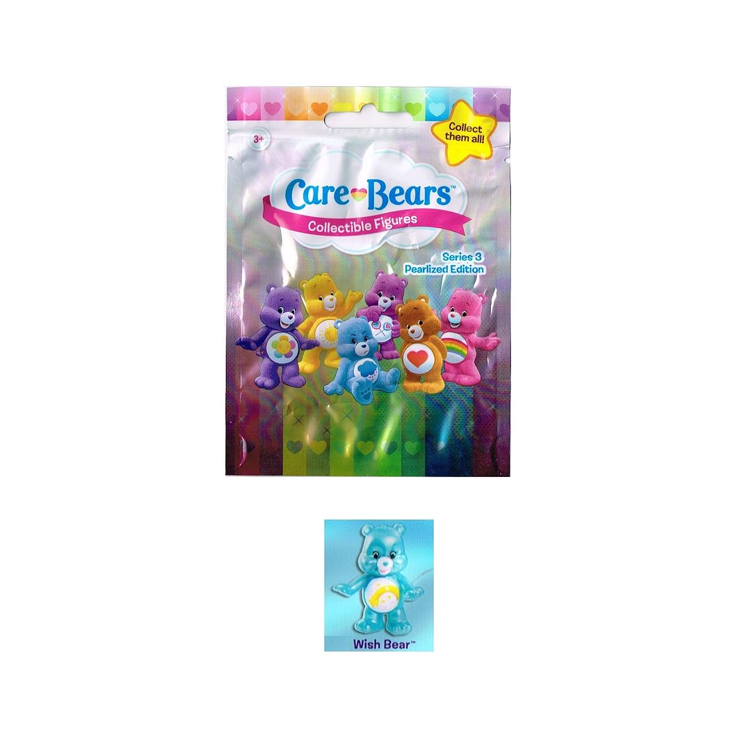 CARE BEARS COLLECTIBLE FIGURES SERIES 3 PEARLIZED EDITION WISH BEAR
