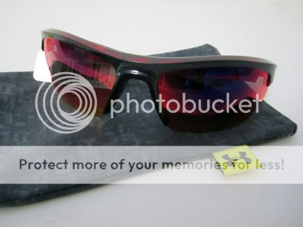 Under Armour STRIDE XL Crystal Red Sunglasses NEW w/tags + pouch 