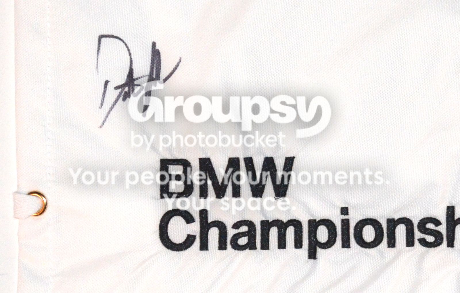 Dustin Johnson Signed Bmw Championship Golf Flag Ebay