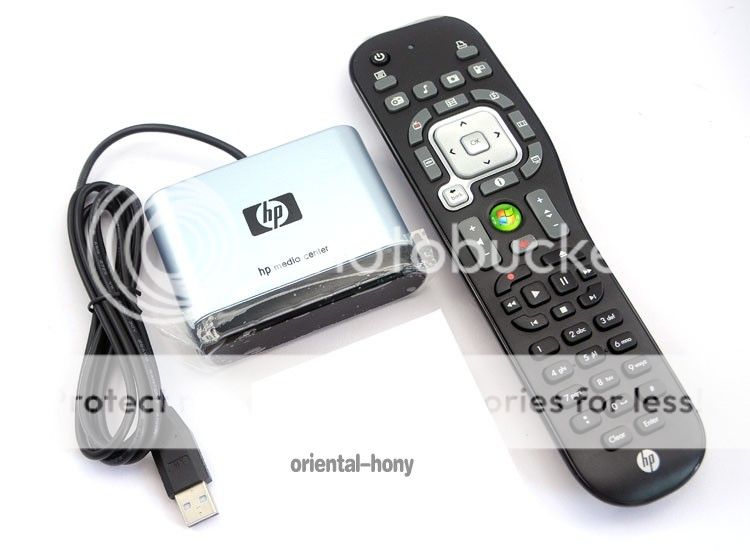 New Genuine HP USB Microsoft MCE Media Center IR HP Remote Control RC6 Kit