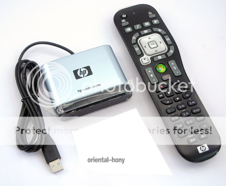 Genuine HP USB Microsoft MCE Media Center IR Remote Control RC6 Kit Certified