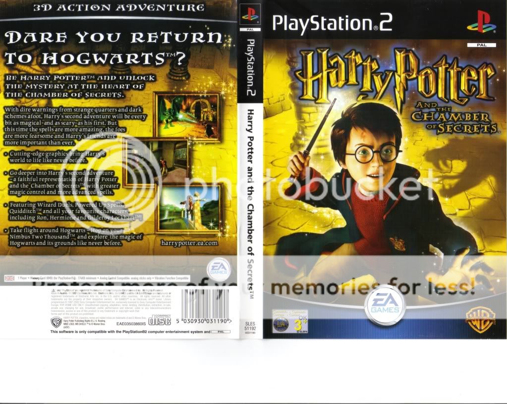 ps2 harry potter and the chamber of secrets 3 game vgc free uk