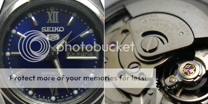 SEIKO 5 Blue Dial Automatic Ladies Watch 4207-00K0 (W840) ~ MTO Watches