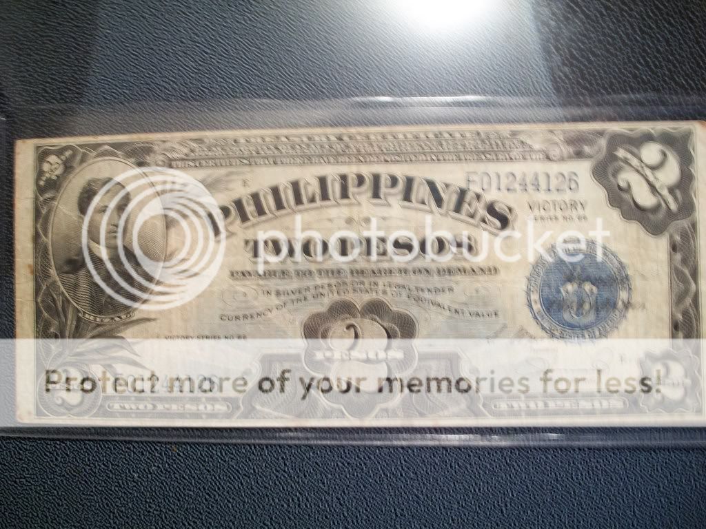 WWII PHILIPPINES TWO PESOS VICTORY SERIES No. 66 (1944)  