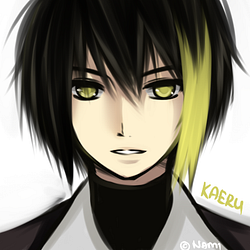 Anime Guy Yellow Eyes